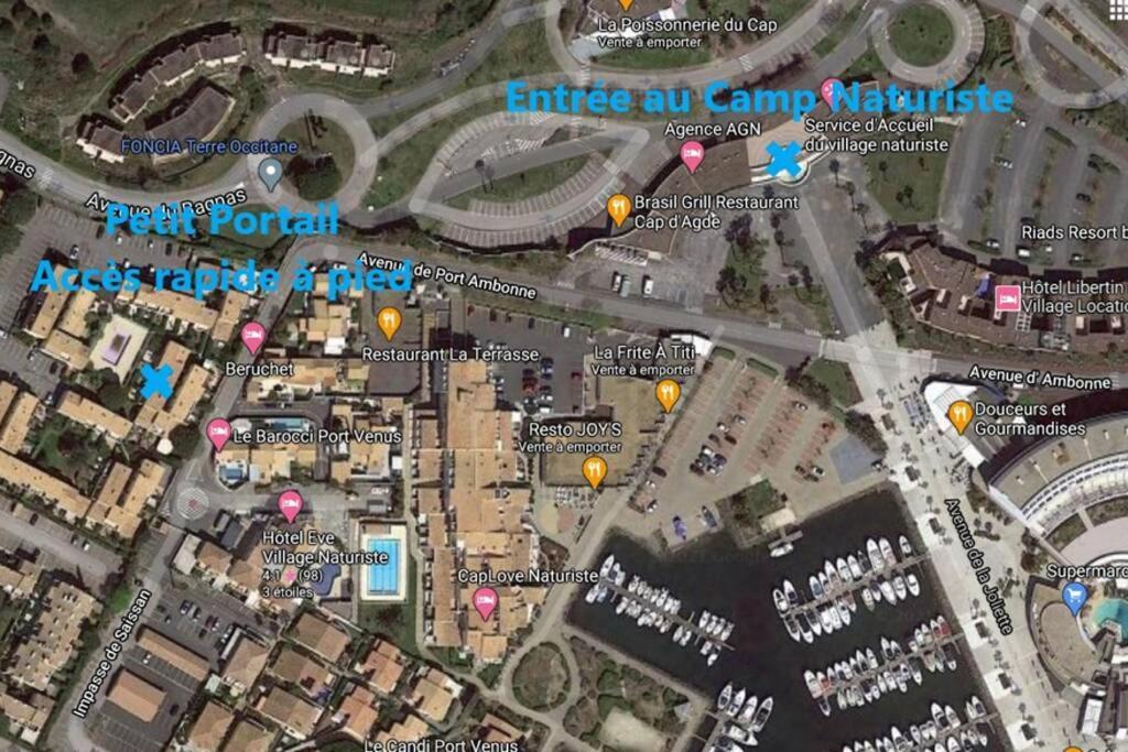 Cap D'Agde - Residence Estivales - Proche Naturiste - Terrasse - Wifi - Parking - Piscine - Clim Ngoại thất bức ảnh